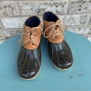 Tommy Hilfiger Tan and Brown Duck Boots